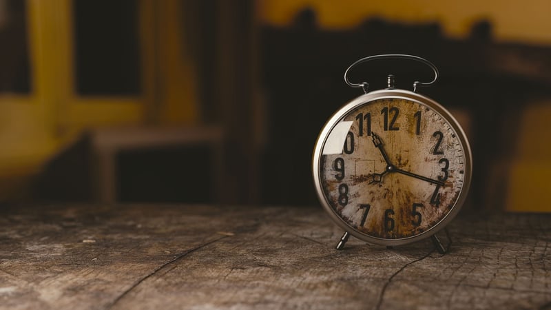 Clock showing different time zones